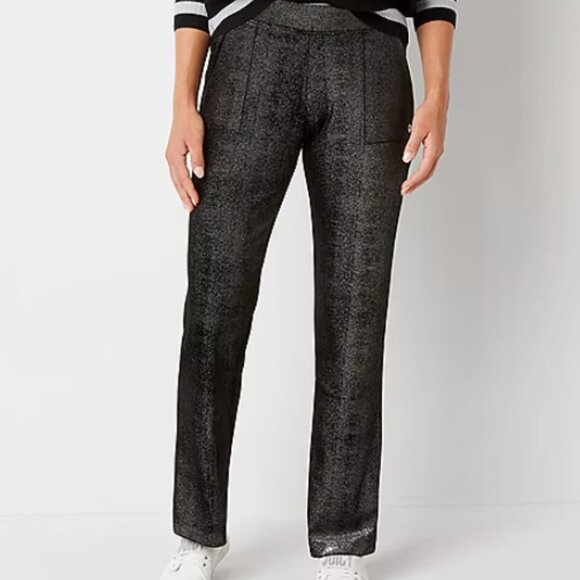 Juicy By Juicy Couture Womens Mid Rise Wide Leg Pull-On Pants Color Liquorice - Picture 1 of 5